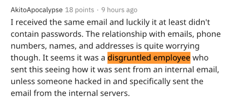 目前来看,对用户来说影响最大的就是电话和地址泄露了.