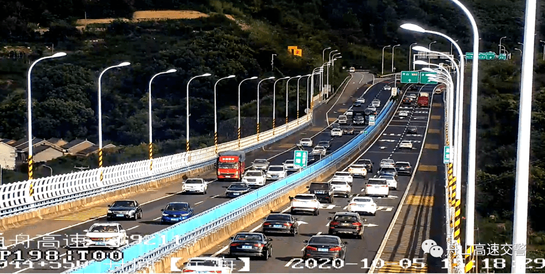 此路段为车流汇入点,地势复杂,请来往车辆注意保持车速,控制车距)宁波