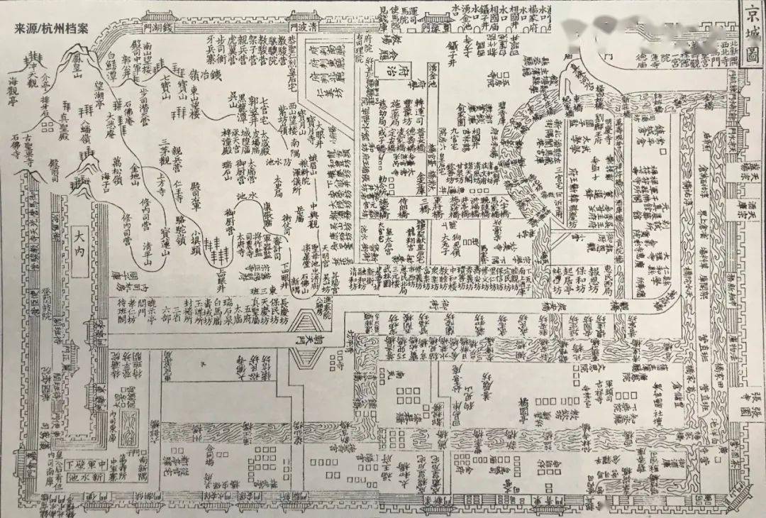 杭州古地图的变迁史_西湖