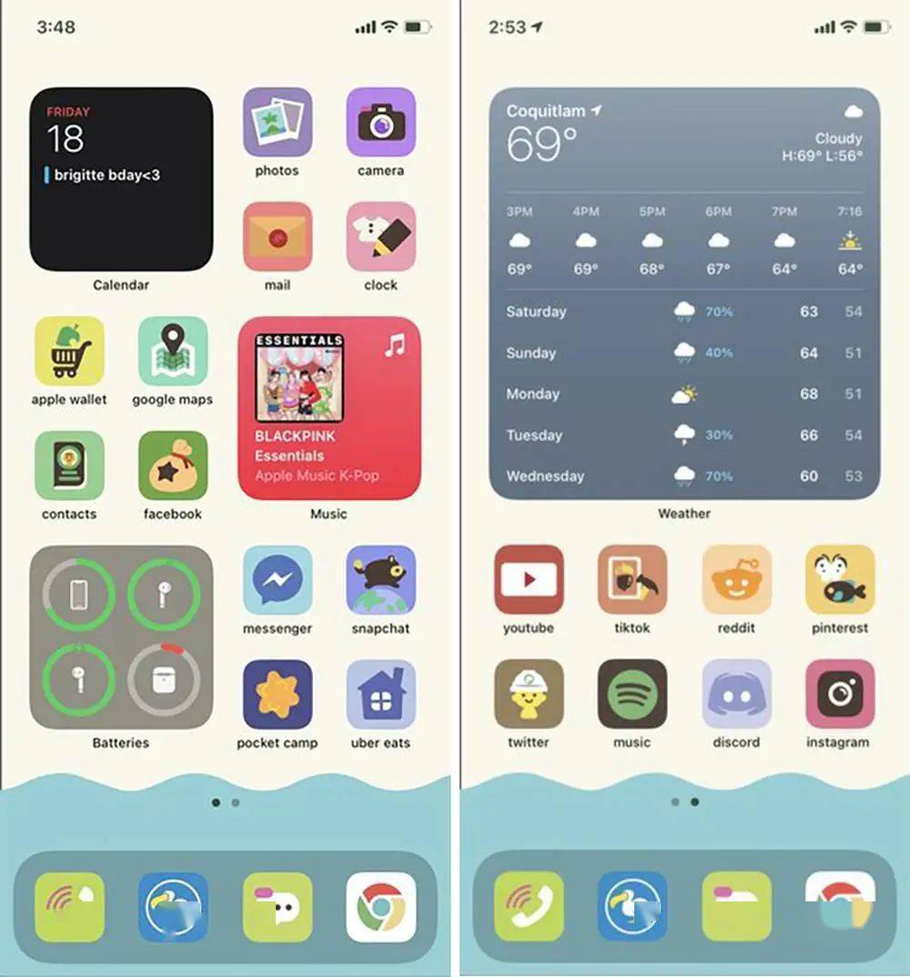 更换app图标自制透明小组件这可能是最全的iphone桌面美化指南