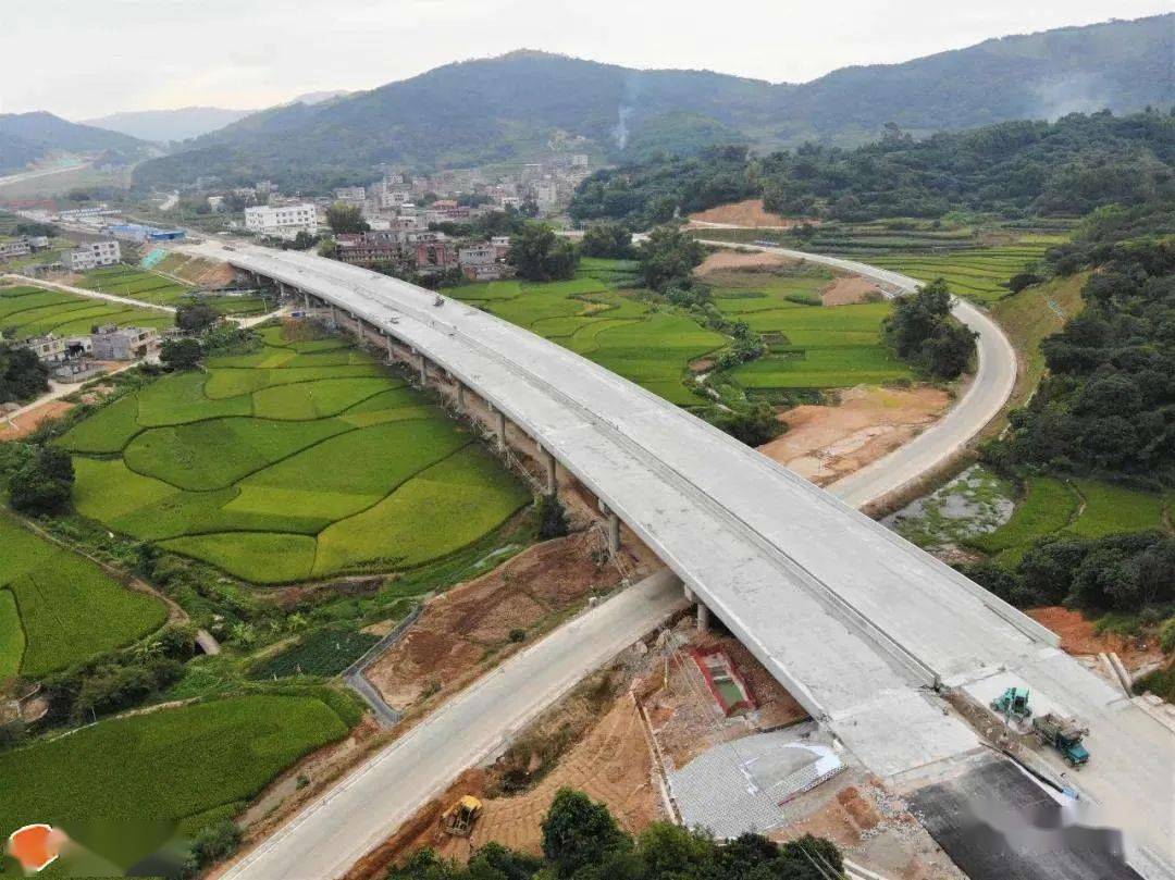 大浦高速三分部主线6座桥梁全部架设完成,年底要通车啦
