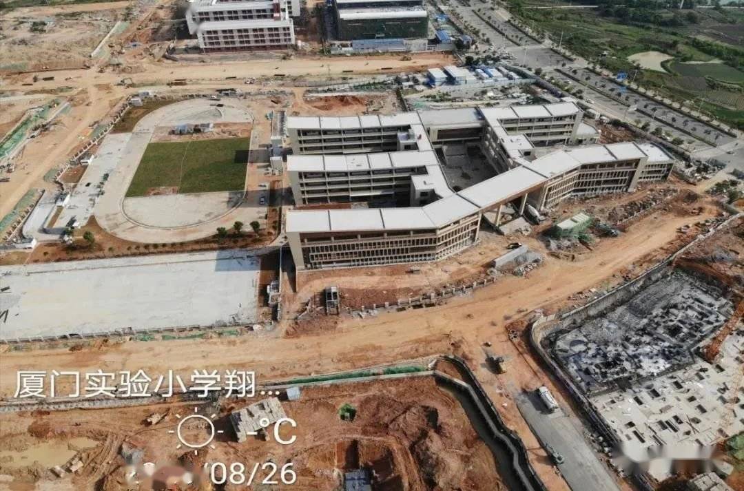 雙十中學翔安校區高中部效果圖,來源:業翔民安廈門實驗小學翔安校區