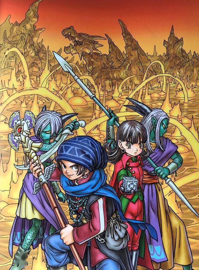 鸟山明为某格斗游戏设计的角色,非常传统的格斗游戏风格.