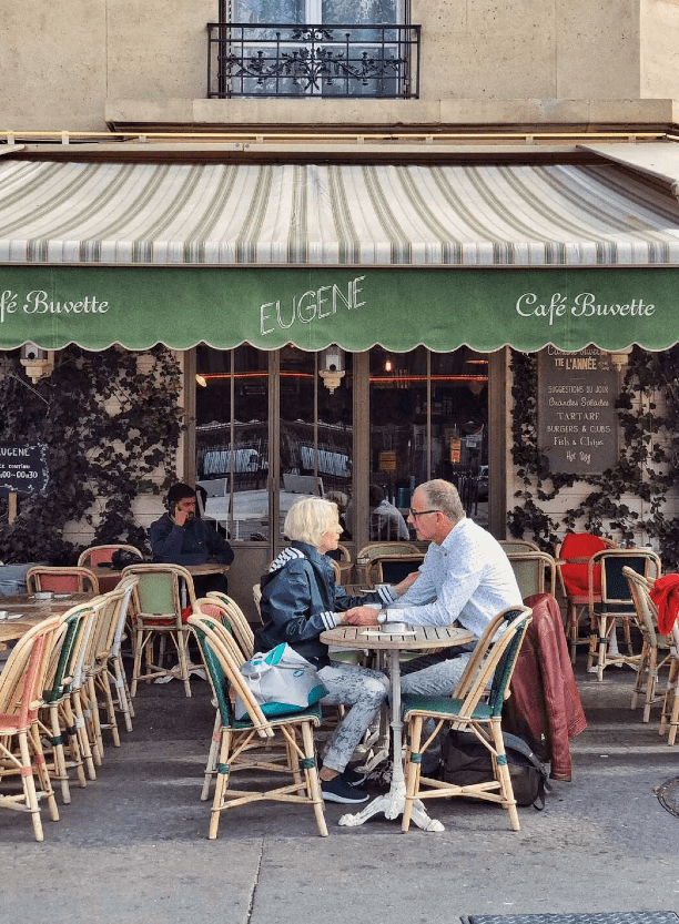 街边餐厅照片素材