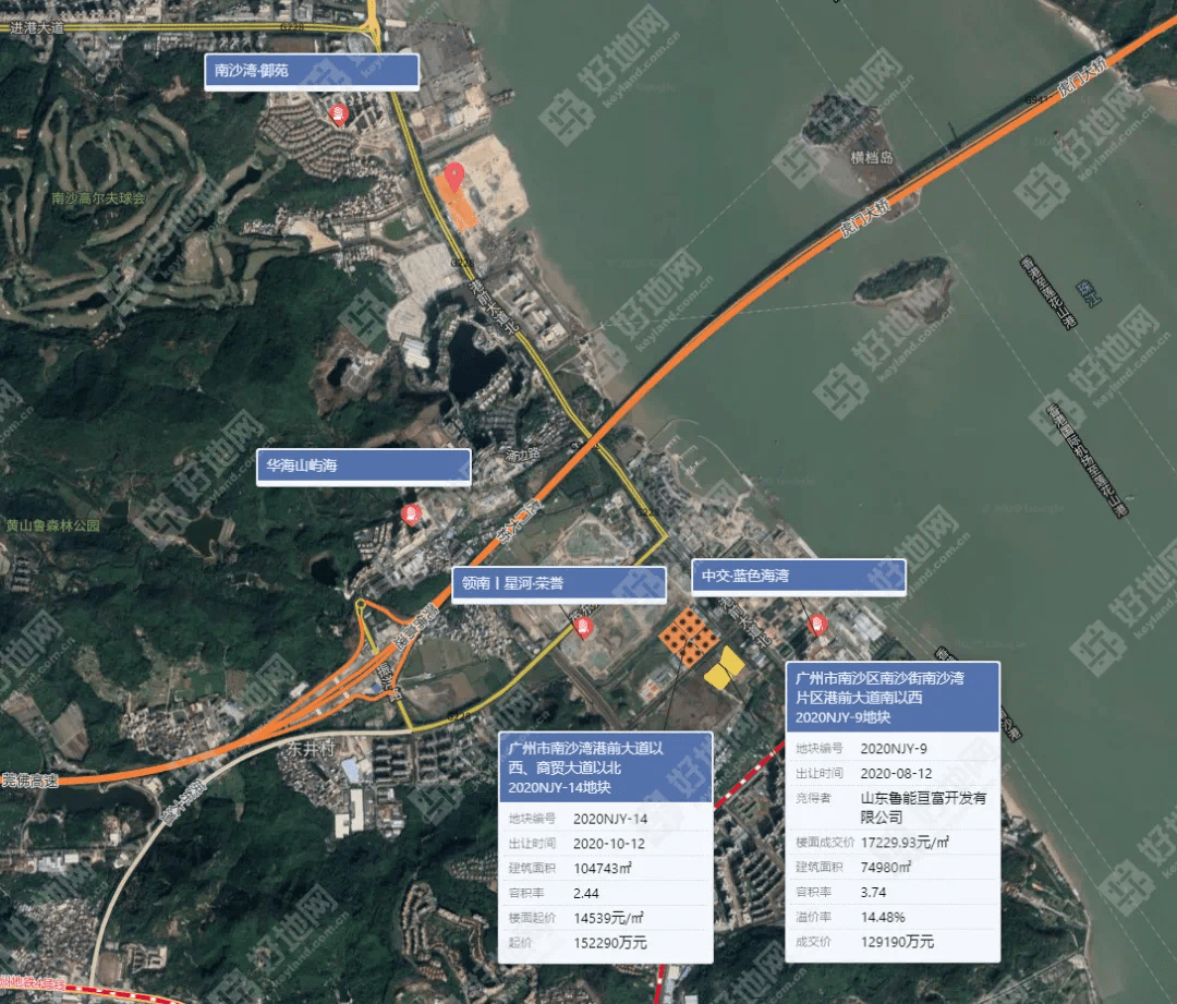 南沙灣兩宗商住地開拍總起拍價近26億元