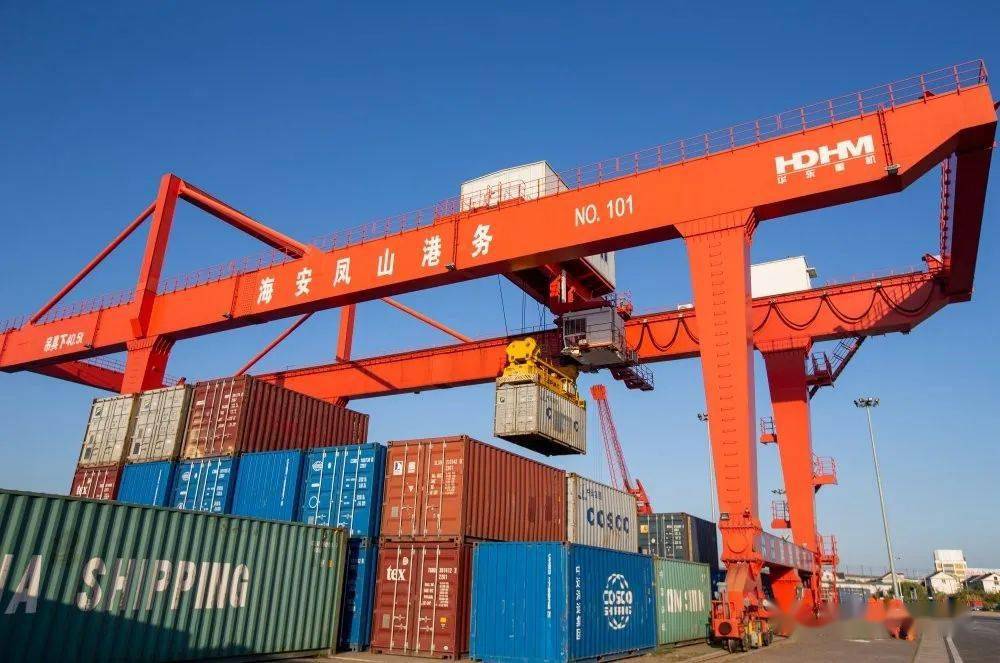 凤山港:内河集装箱运输量大幅增长_海安