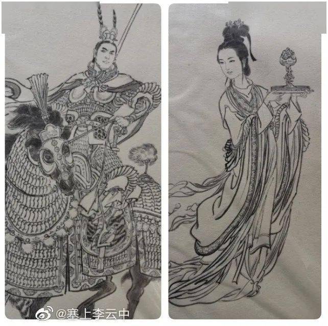 线条柔美飘逸每个人物角色气韵的刻画相当到位▼李云中始终秉承着作为