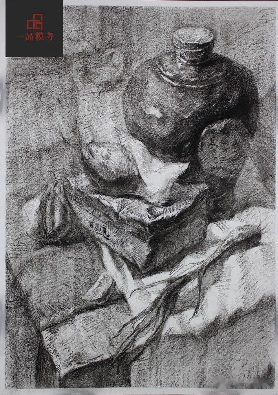 2021届广东省一品一模素描高分卷重磅出炉高手如云