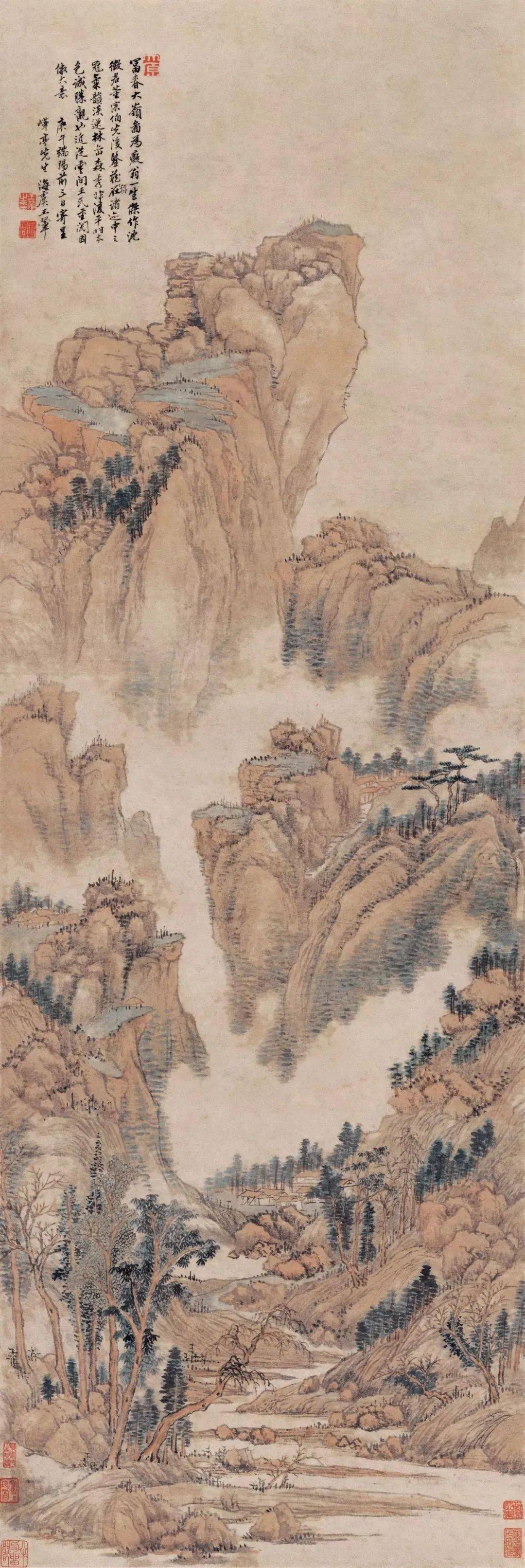 与王鉴,王时敏,王原祁合称山水画家四王,论画主张