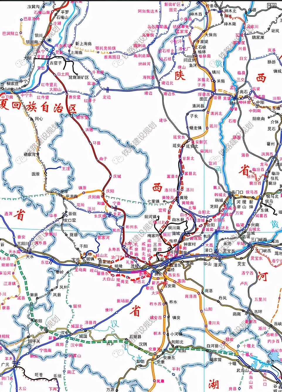 陕西铁路规划2035图片