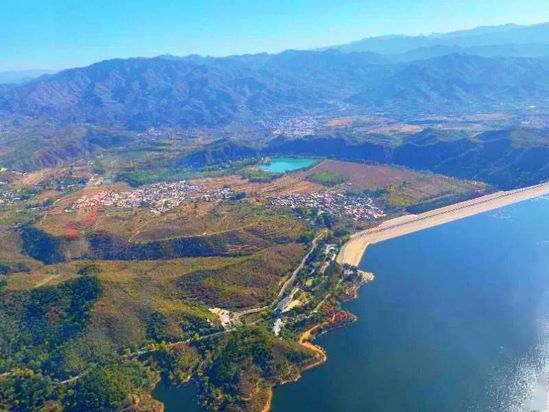 航拍密云水库这里的秋天很美