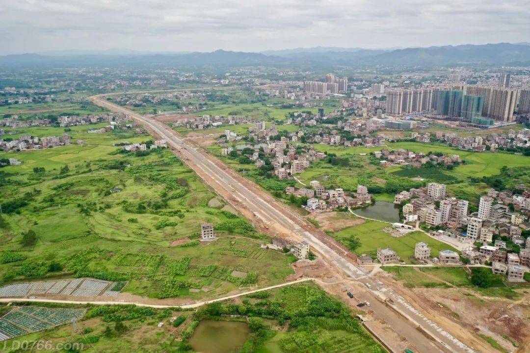 来!带你从上帝视觉俯瞰罗定环市南路建设进展