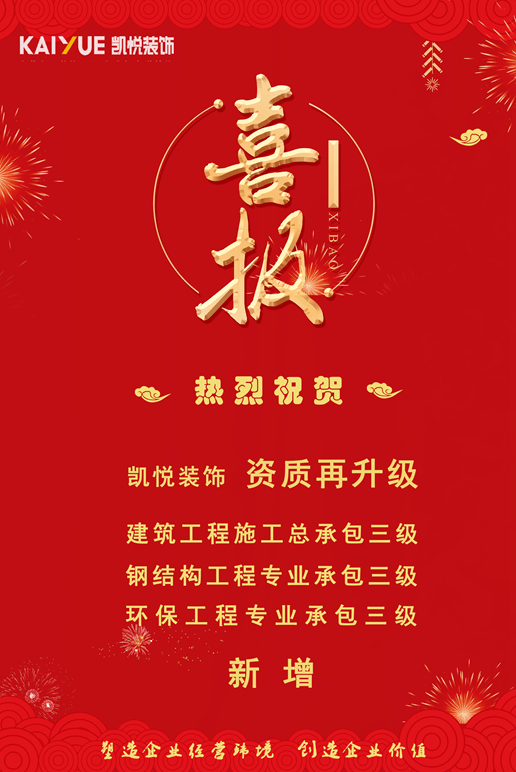 喜报!实力加持 凯悦装饰再次升级!