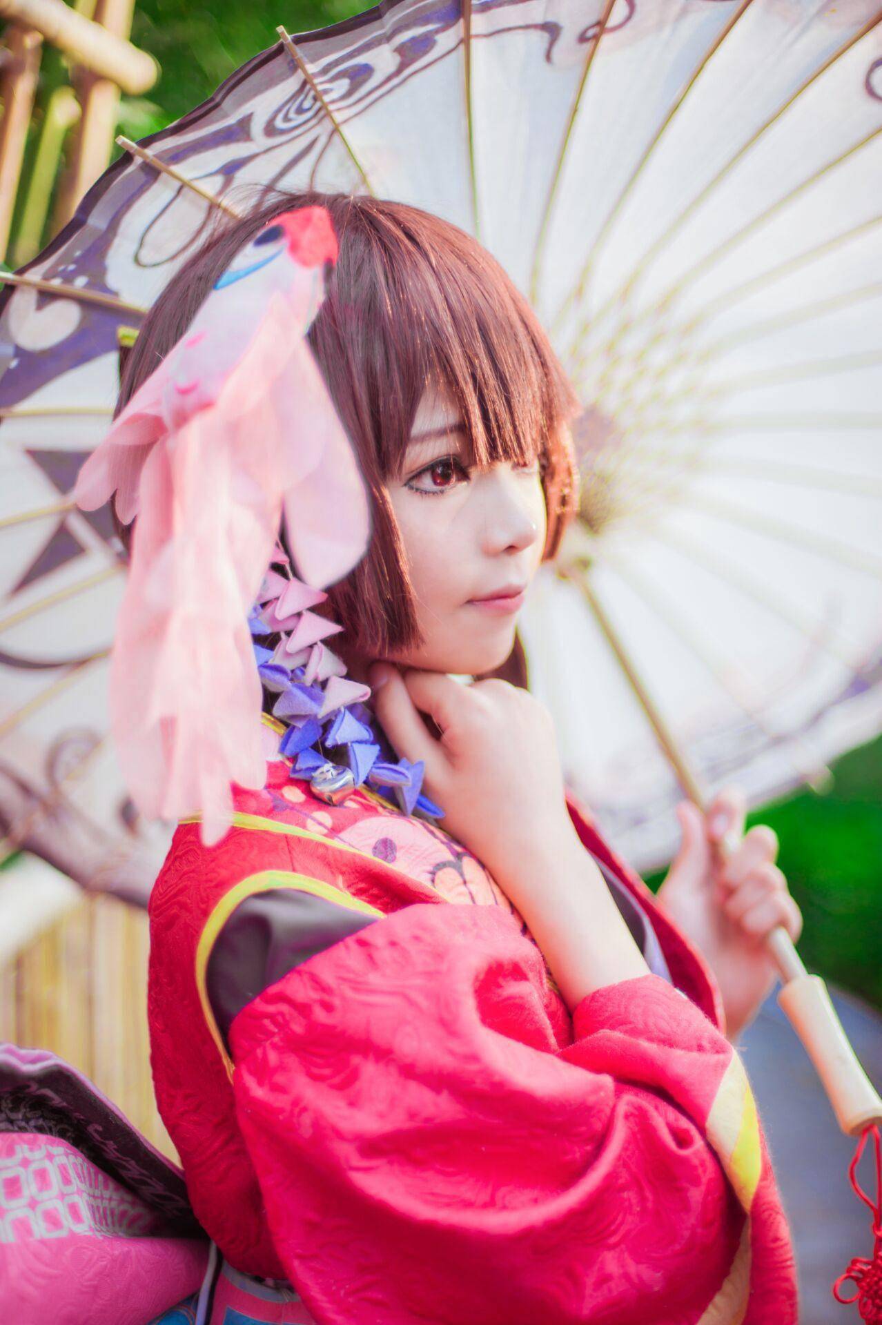 阴阳师神乐cosplay喜欢很少笑神乐