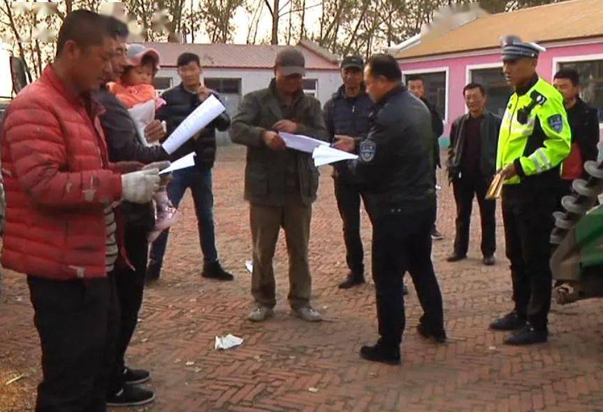 这里是古龙镇永胜村,县农业农村局农机执法中队正与古龙镇农机监理站