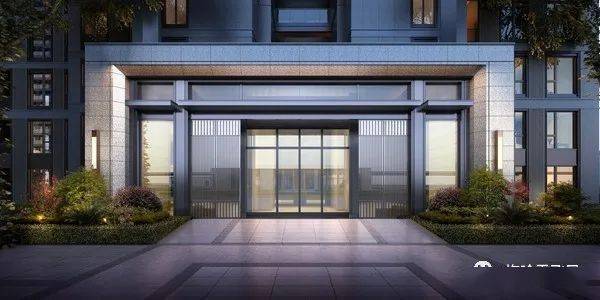 2020年效果图整理高层入户门头