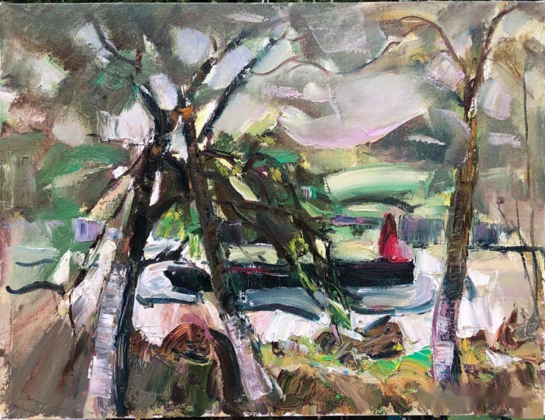 60cmx80cm 常蕊秋色 60x80cm 刘天翔风情园小景 60cm×80cm 刘北虹