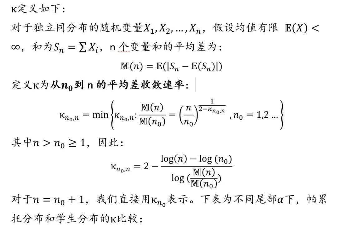 比如对于3个自由度的学生t分布,两者比值为4,也就是说同样得到有效