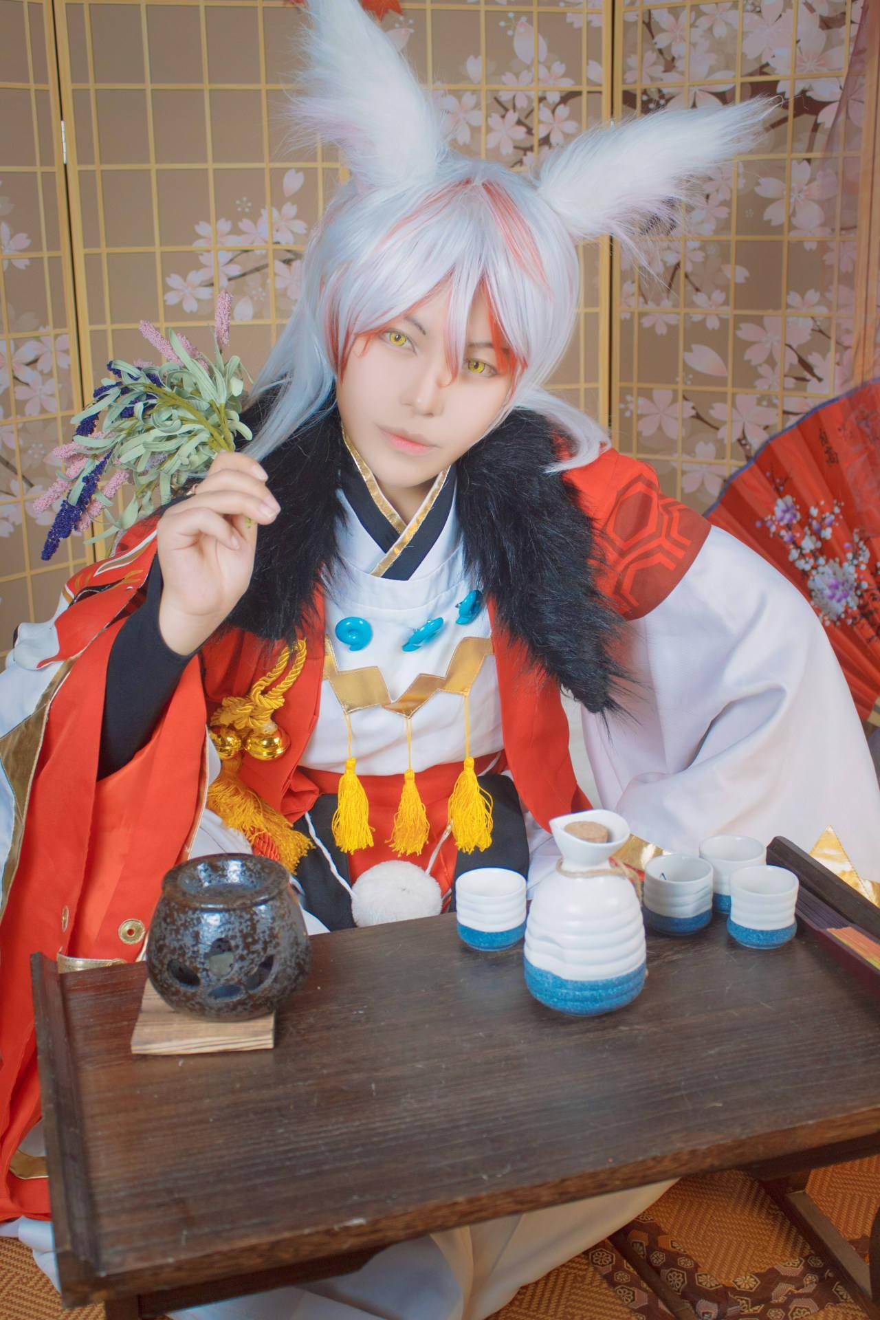 阴阳师妖狐风雅之士cosplay