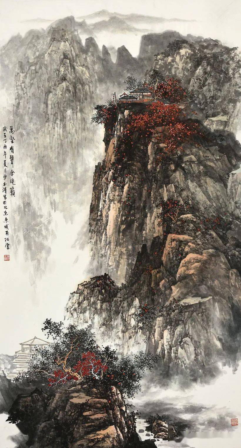气势恢宏单玉清的国画山水作品欣赏