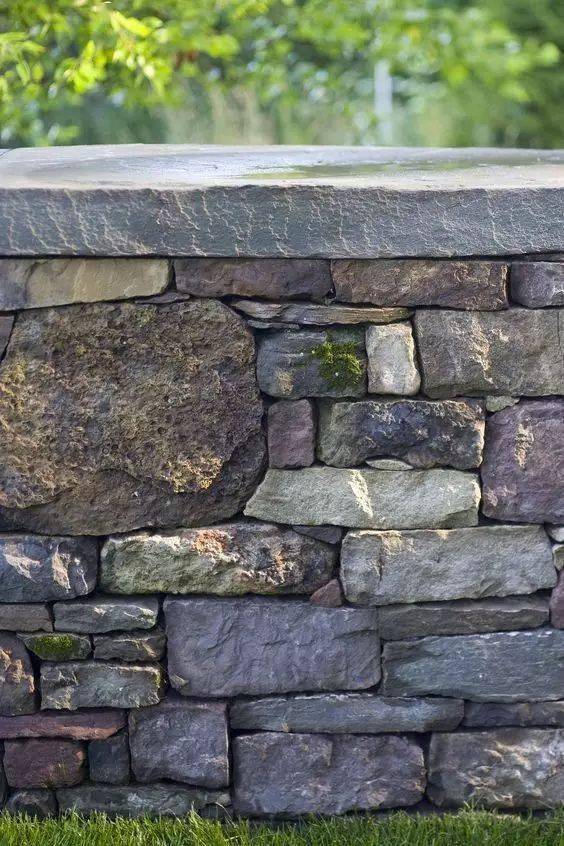 庭院石墙,原来可以那么美!_石头