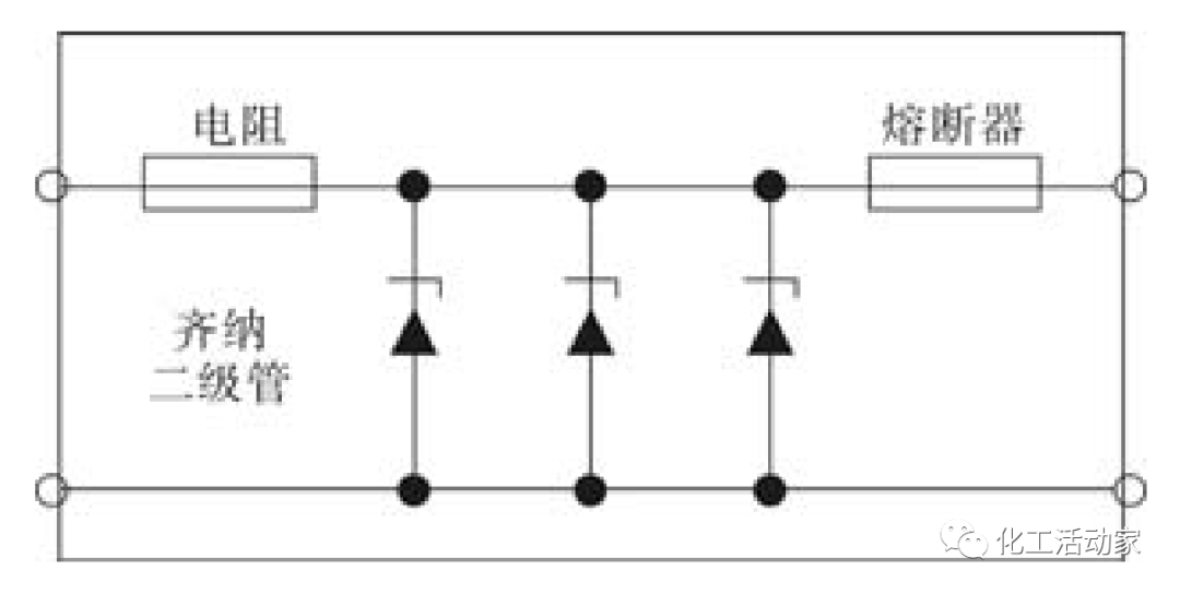 齐纳式安全栅原理图
