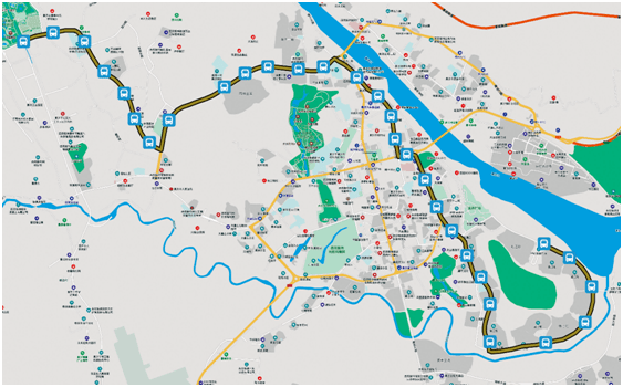 景洪6路公交车路线图图片