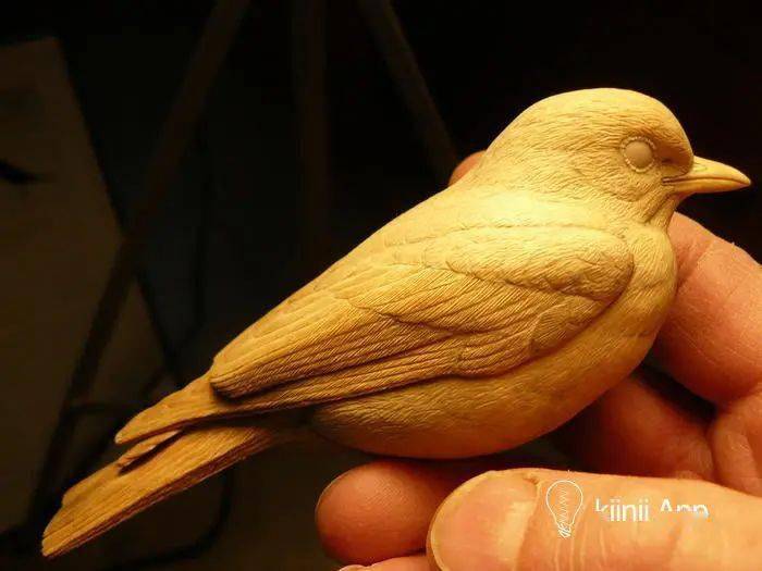 雕刻大师带你围观一只木雕小鸟的完整创作过程