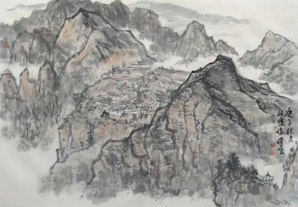 助力脫貧攻堅描繪美麗鄉村天水美術館天水書畫院走進武山寫生採風