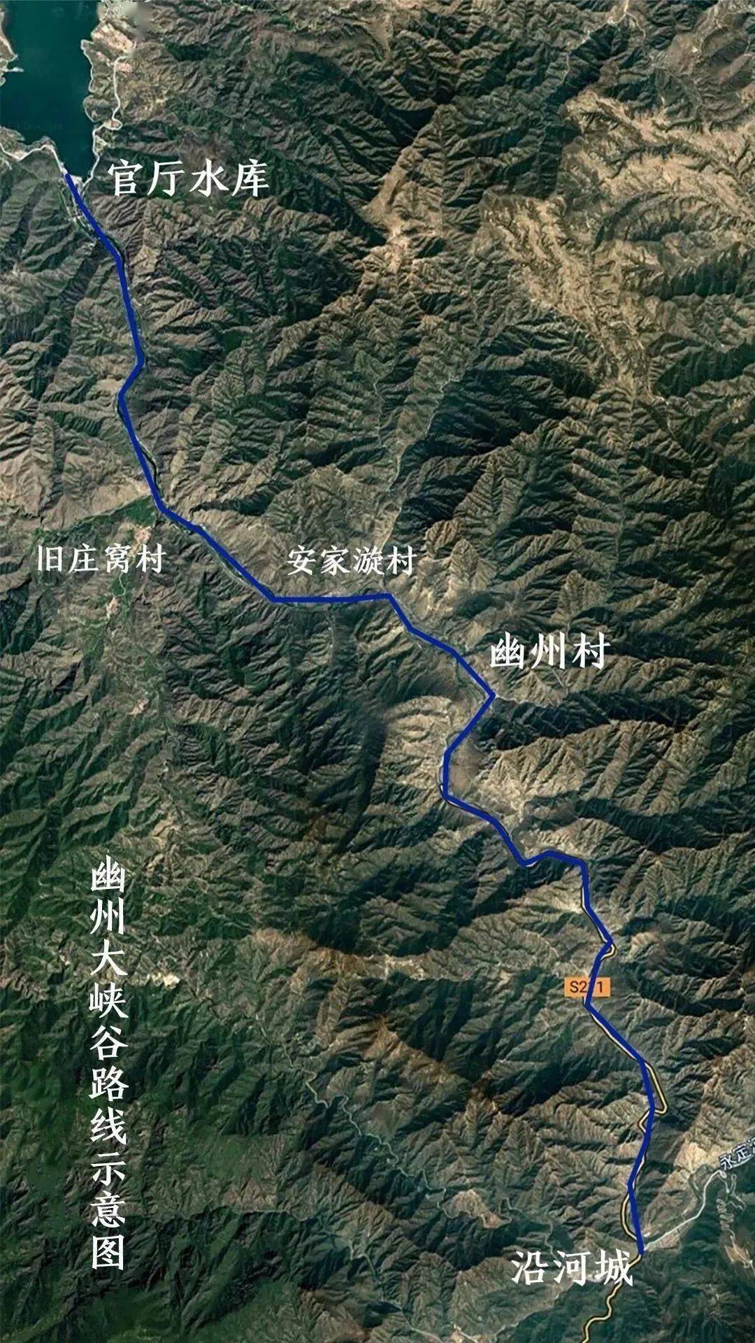 幽州村挂壁公路路线图图片