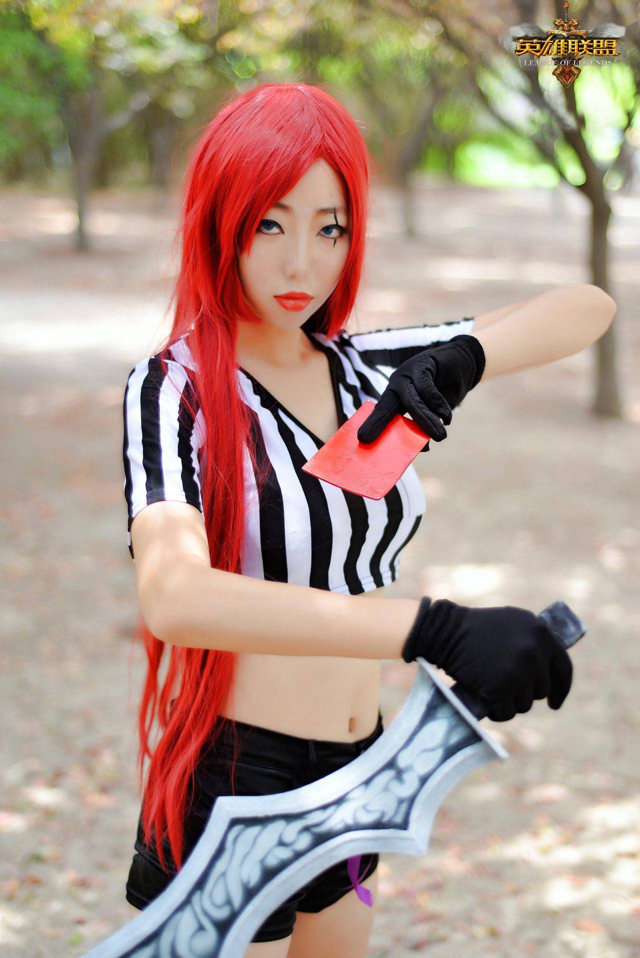 英雄联盟 卡特琳娜红牌cosplay