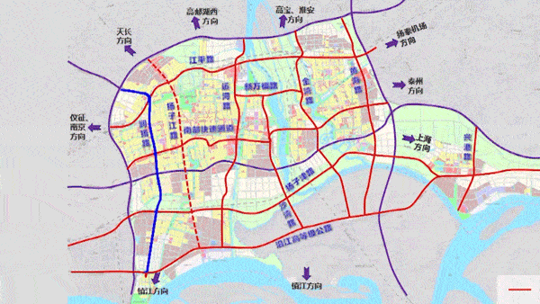 扬州高架四期规划图图片