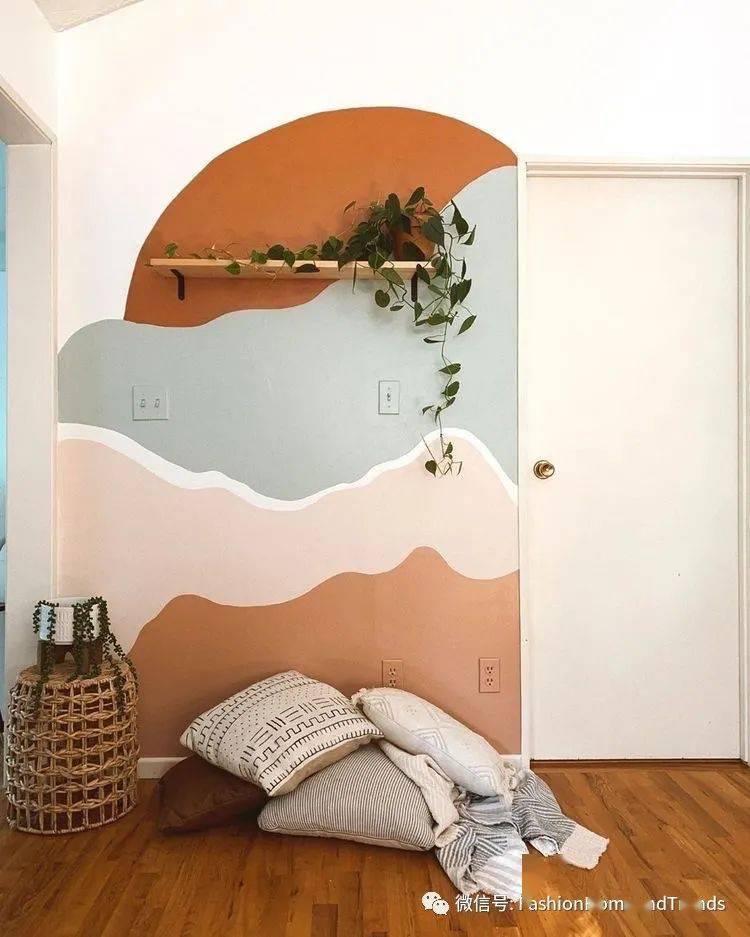 年底了给家来块有灵魂的色块墙,让家散发新的活力与好运#fashion课堂