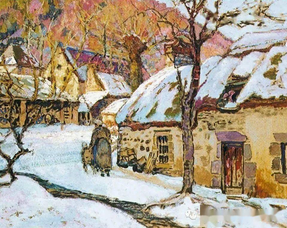 色彩丰富明亮,法国画家维克多·查雷顿笔下的风景太迷人了!