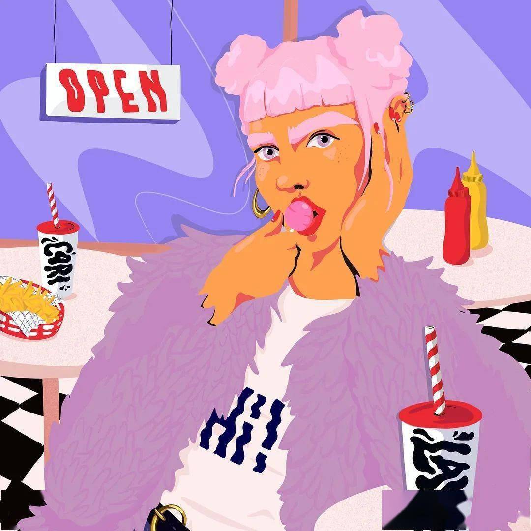 这种骚粉配色一般人不敢这么玩