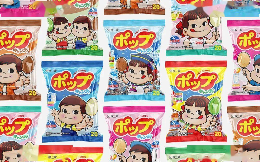 包装不二家棒棒糖包装升级更年轻可爱了