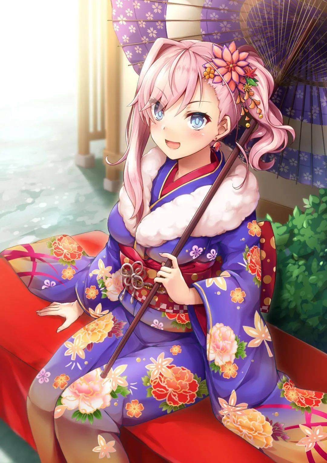 【美图分享】和风の油纸伞_和服