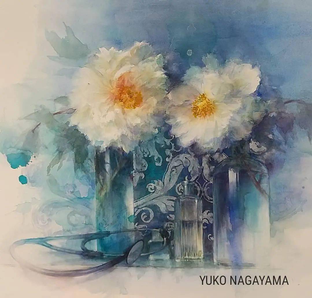 美爆日本第一水彩女神撩人的意境之美画面简直是诗意本诗狂圈百万粉