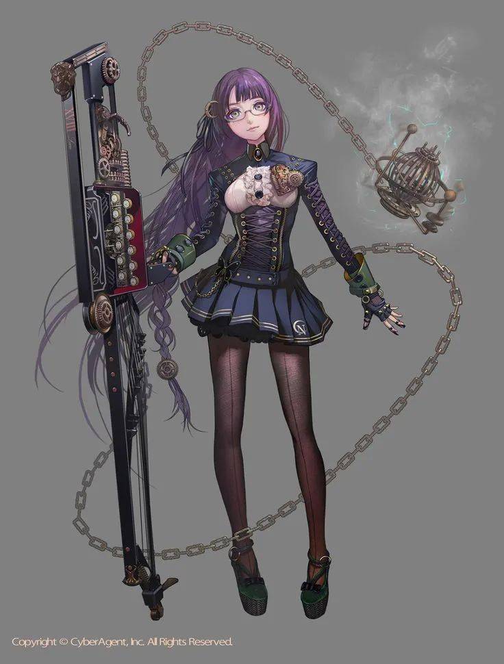 设计参考暗黑风格の机甲少女机械娘合集2600p