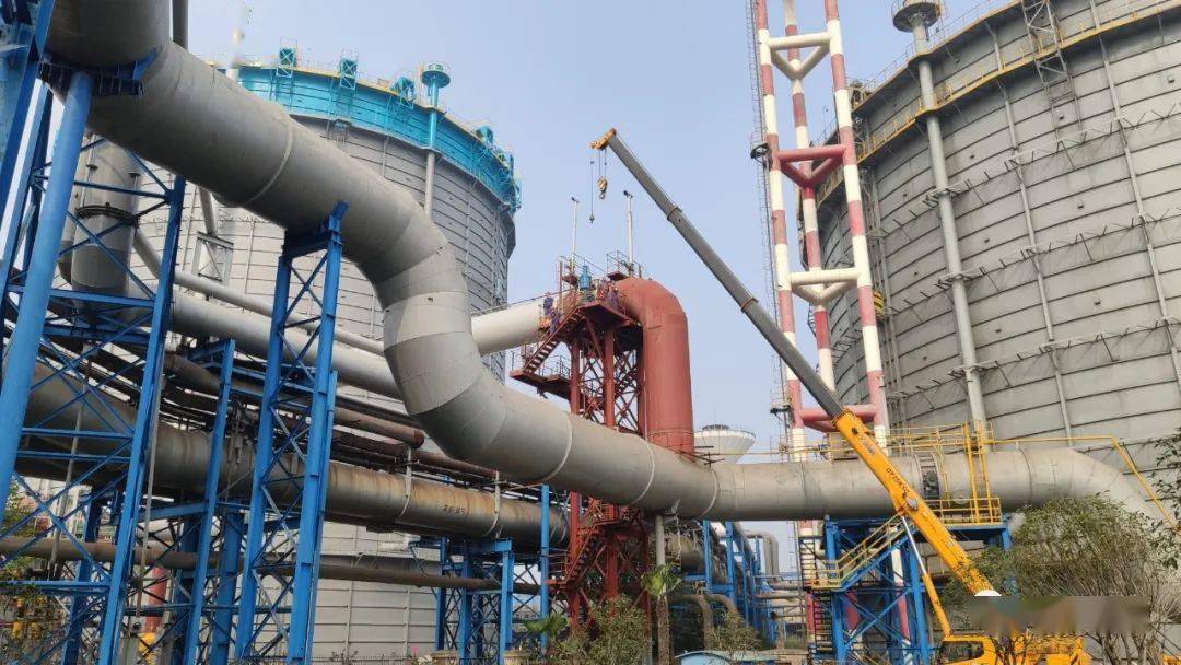 好消息8万立方米转炉煤气柜顺利投入运行