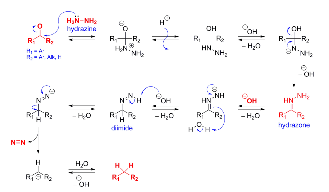 wolff–kishner黄鸣龙还原反应