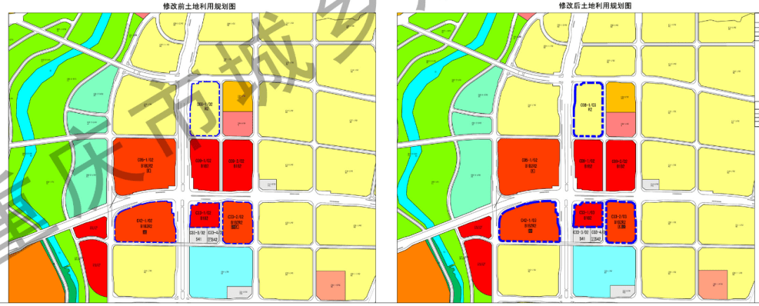 大楊石水土等組團地塊調規涉及降容限高