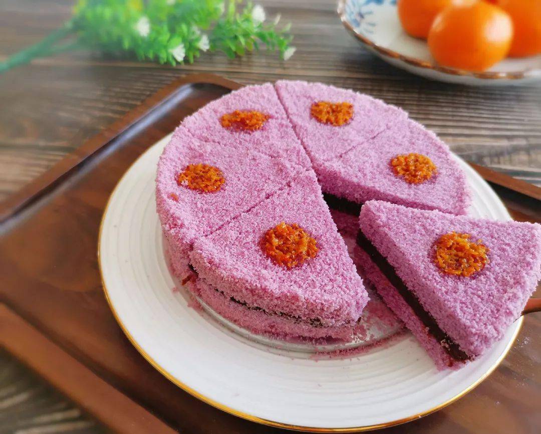 荟吃‖ 紫薯松糕:不用烤箱,不用打发,蓬松柔软超好吃
