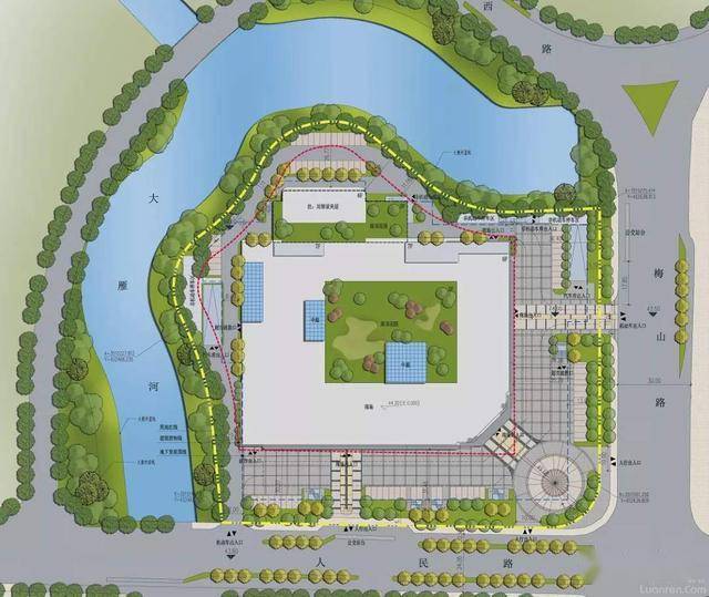 新地标六安市中心又一商业综合体要建占地约35亩青云广场来了效果图首