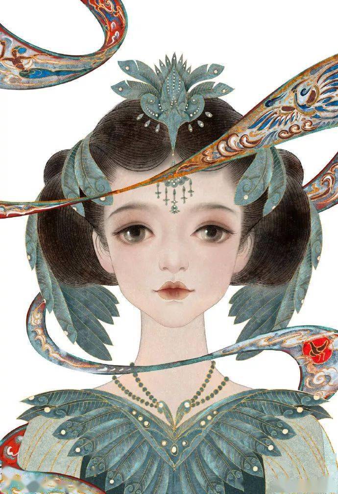 古风女子有画难描雅态无花可比芳容词牌美人美哭了