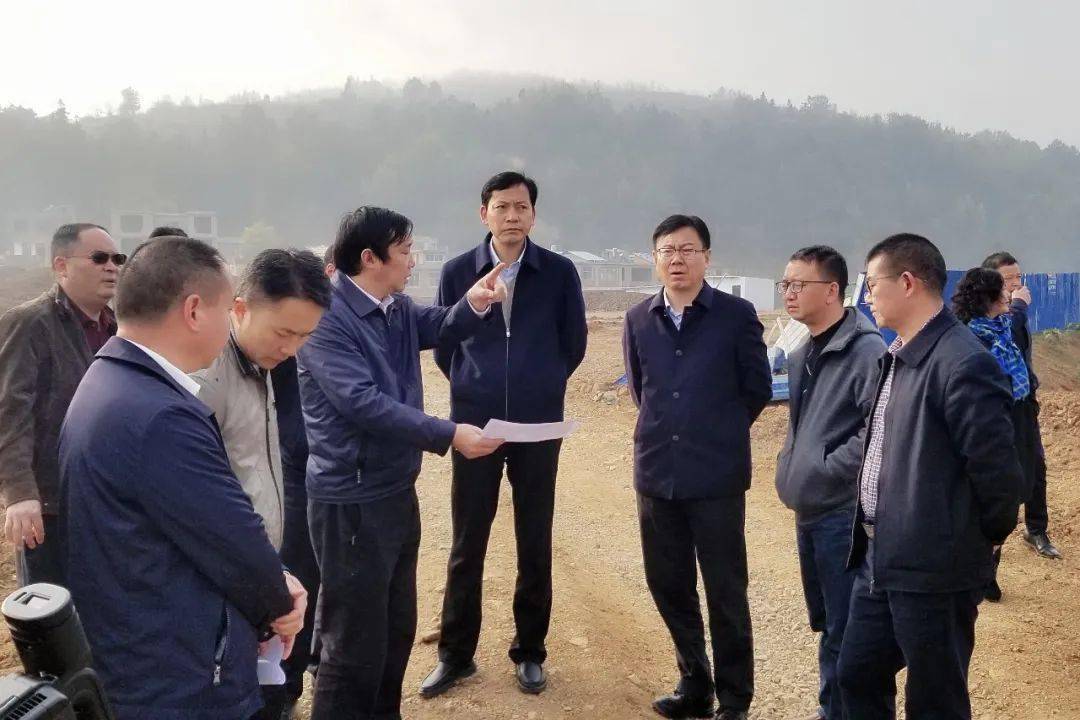 县领导实地调研县城建材专业市场项目选址工作