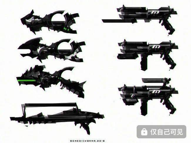 【绘画素材】菲律宾画师benedick bana 武器参考,走量也走心!