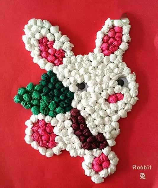 幼儿园揉纸画,搓纸画大全!