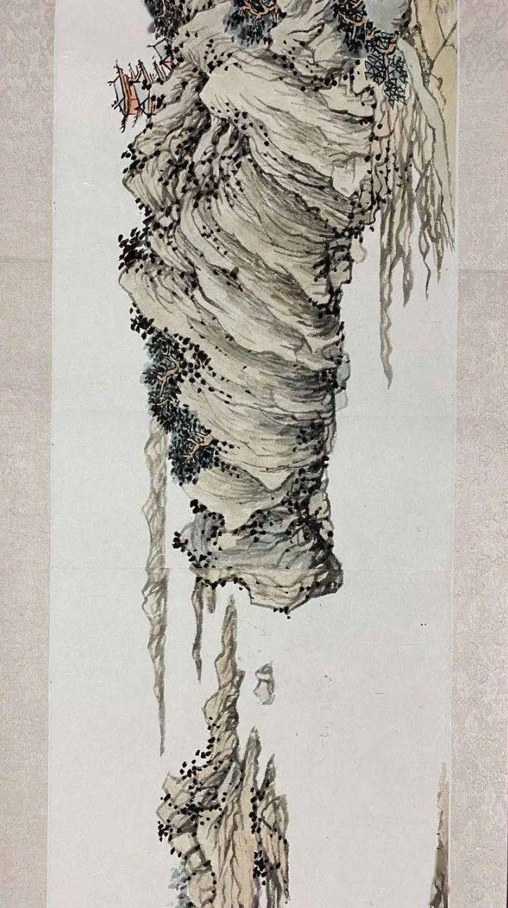 冬雨:朔州一位退休教师临摹的八米长卷作品《湖山佳趣图卷》_沈周