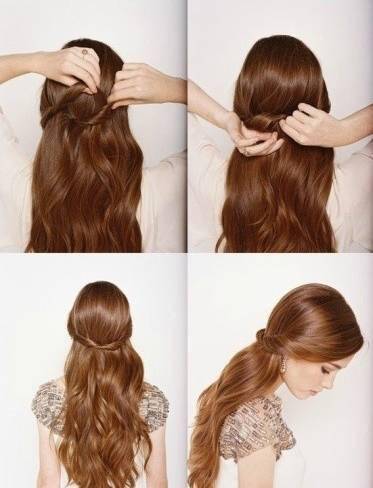 冬天长发这样扎起来,搭配任何衣服都漂亮!